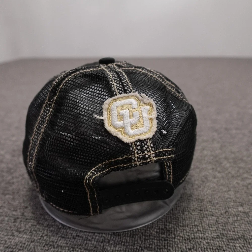 Colorado Buffaloes Hat Snap Back Boys One Size Black NCAA Trucker Mesh Football